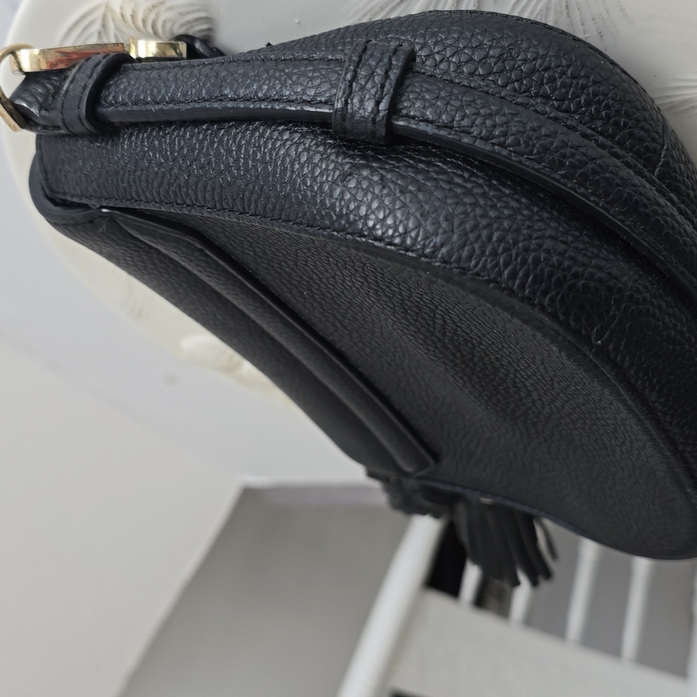 Kate Spade Orchard Street Penelope Pebbled Leather Crossbody Tassel Bag Black - Picture 12 of 16